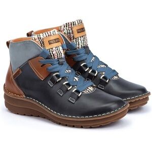 Pikolinos Women's Desert Leather Lace Up Ankle Boot Ocean 38/7